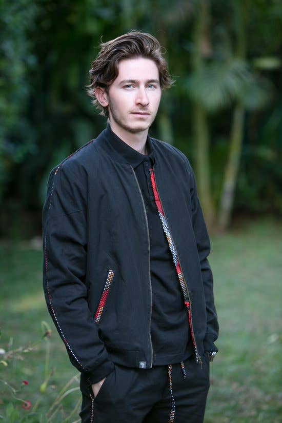 Africulture – wholesale Bomber jacket – Men's – Bomber Jacket Kitenge Black3