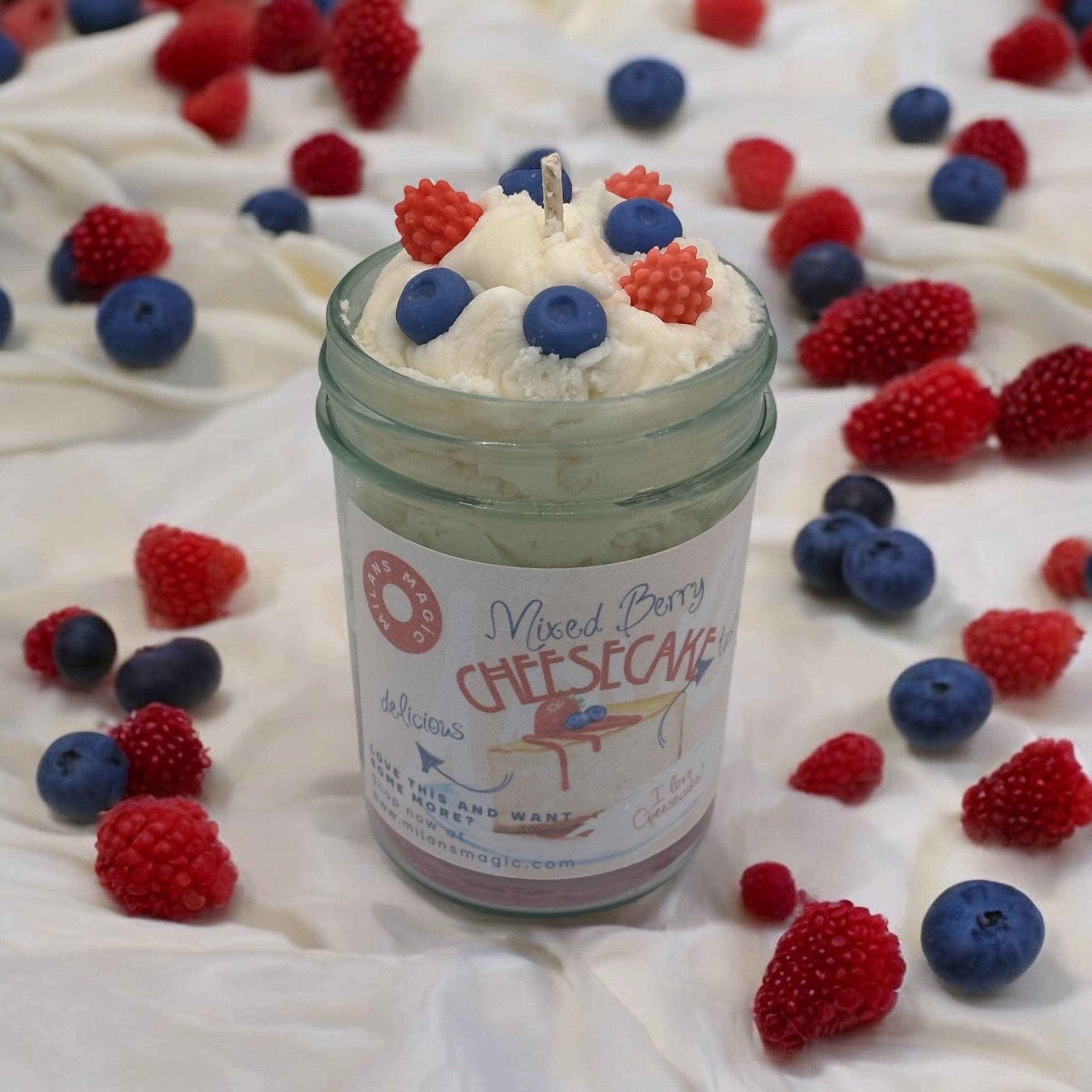 Milans Magic - Wholesale Jar/Filled Candle - Wild Berry Cheesecake6