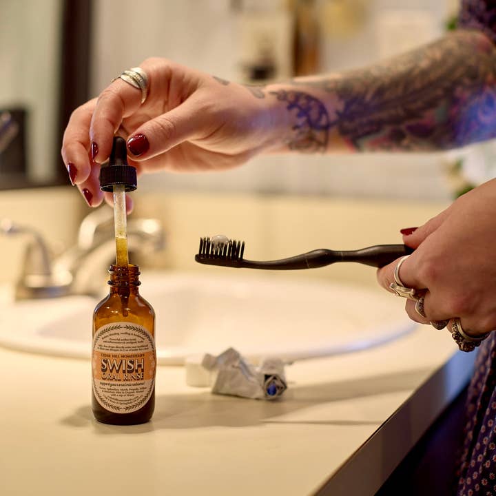Cedar Hill Homestead - Wholesale Mouthwash - Swish! Oral Rinse– Concentrated Herbal Mouthwash2