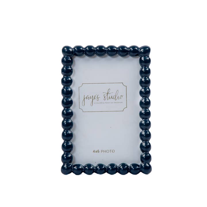 Gracie Pearl Photo Frame - Indigo Blue for wholesale on Faire