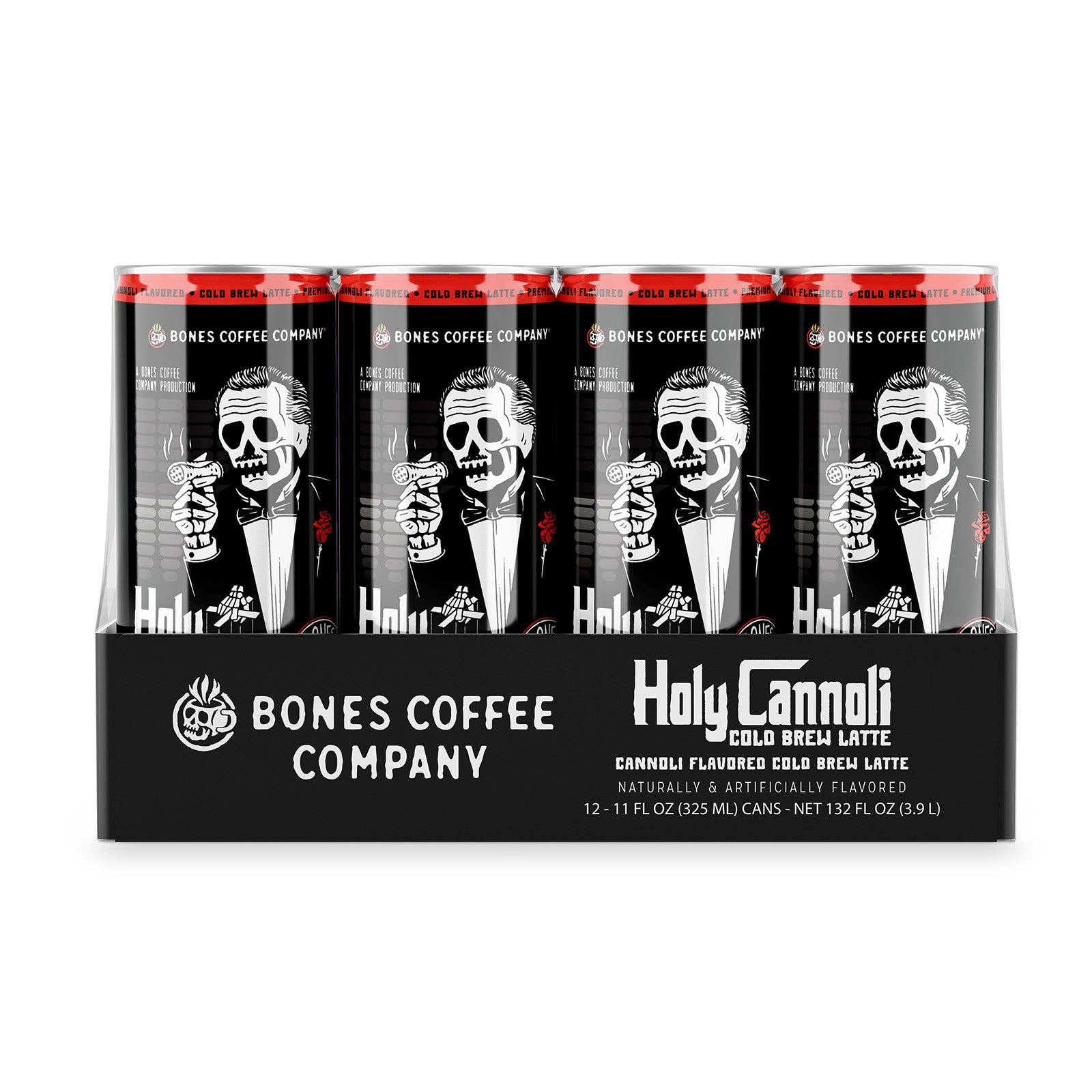 Bones Coffee Company - Venta al por mayor Café helado/infusiones frías - Café con leche en frío Holy Cannoli | Paquete de 12 | Café enlatado helado4