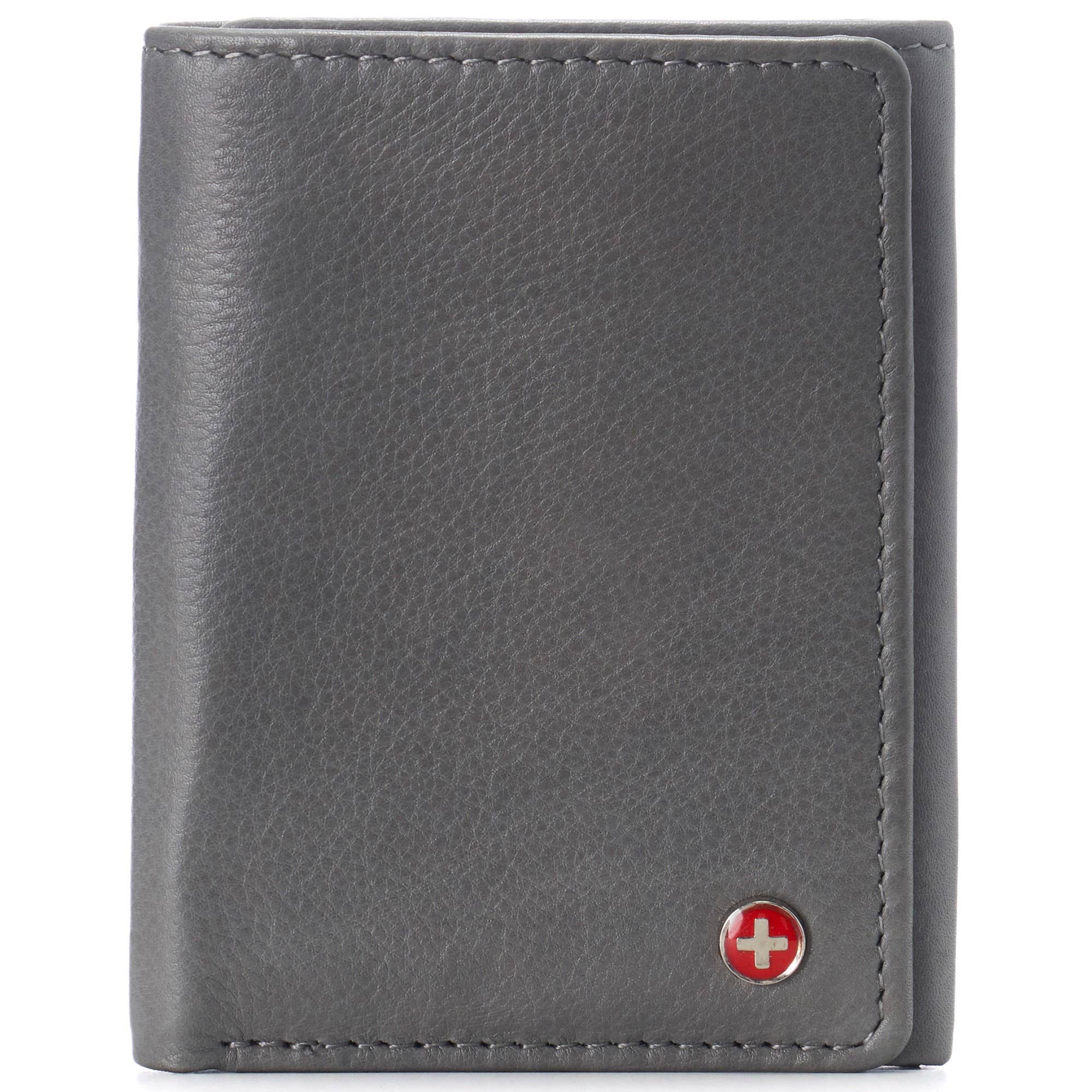 Alpine Swiss – wholesale Wallet - Men’s – Mens Leon Trifold Wallet RFID Safe Bifold Genuine Leather ID8
