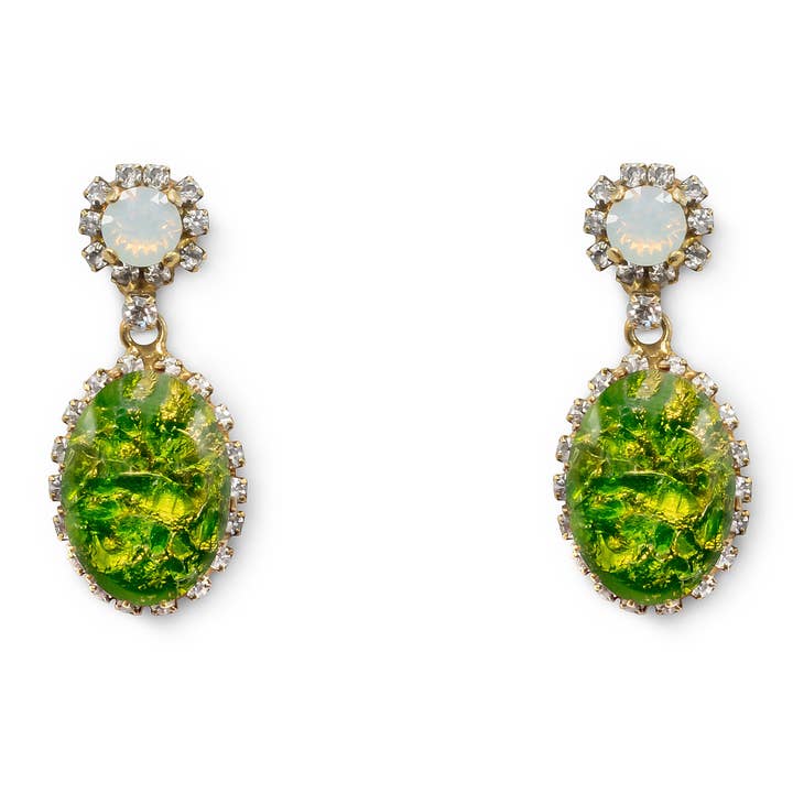 OORBEL | De Hannah | Groen | Goud voor wholesale door BaroQco