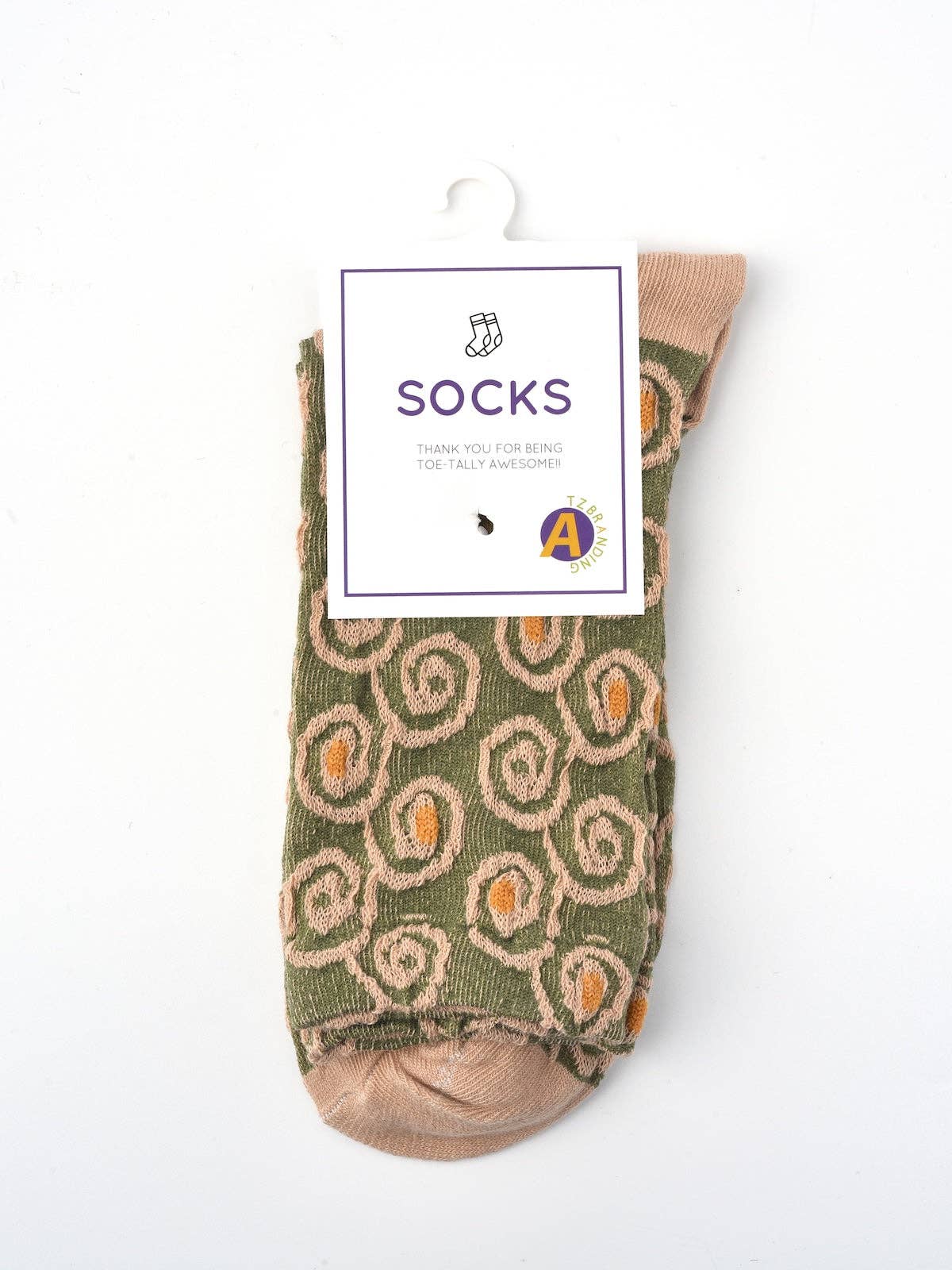 Funkyrel® Atzbranding Limited - Wholesale Socks - Women's - Rufia - Floral Knit Socks - Vintage & Stretchy1