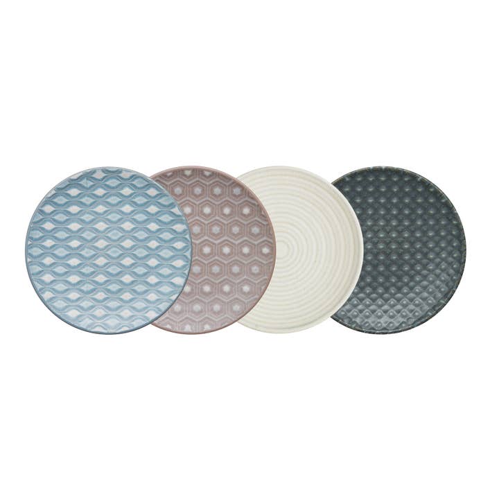 Impression Mixed Set Of 4 Accent Appetizer Plate for wholesale by Denby