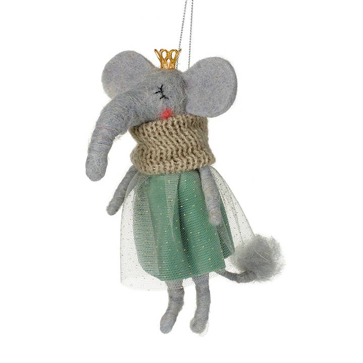 WOOLLEN ELEPHANT IN DRESS TREE DECOx for wholesale by Heaven Sends
