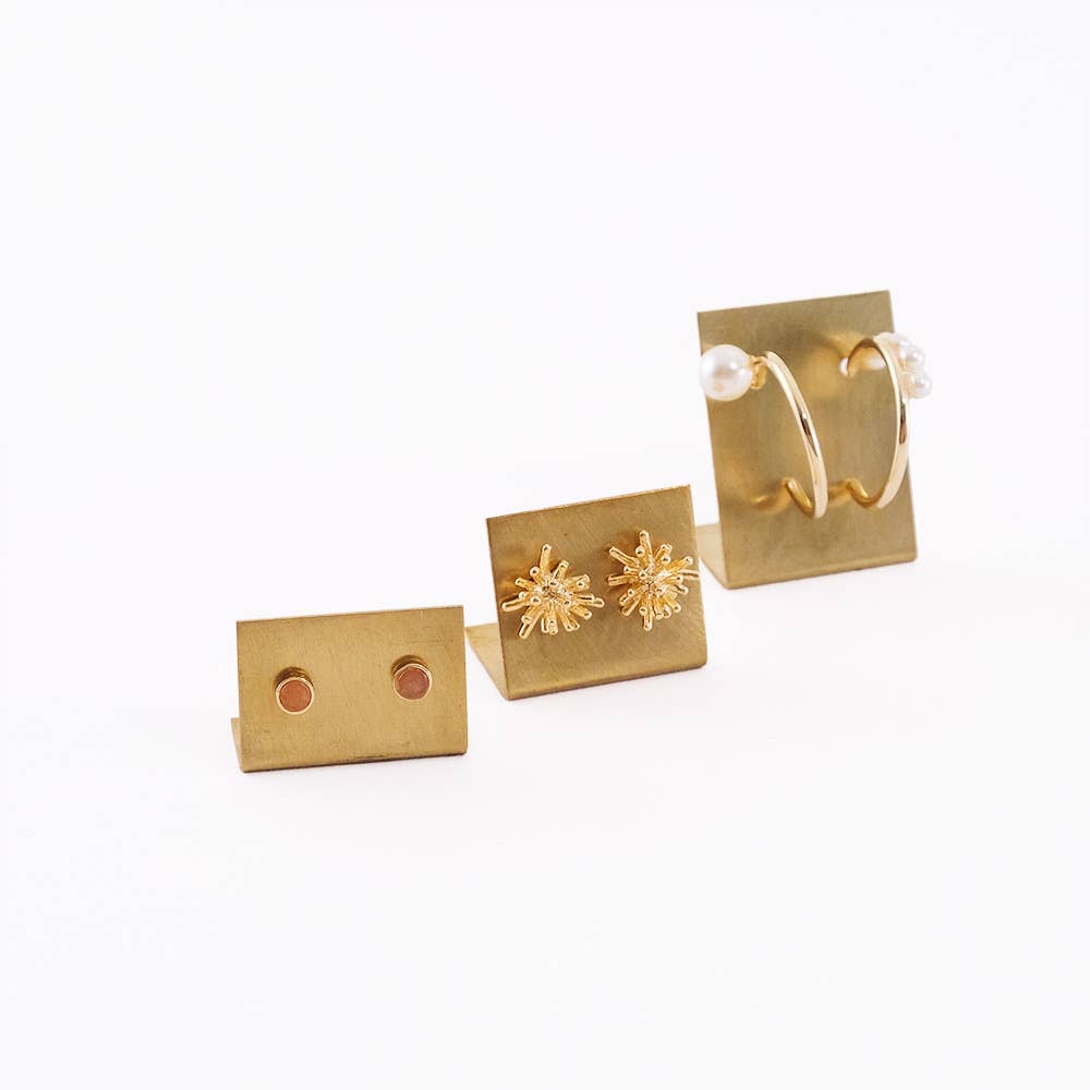 shesay - Wholesale Jewelry Stand & Display - Brass Earring Holder Plate – Minimal Jewelry Display10