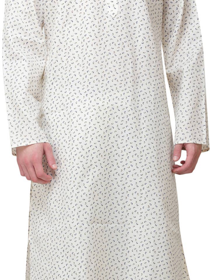 Conjunto de Pijama Kurta Casual Afterglow com Paisleys Estampados por atacado de Exotic India Art
