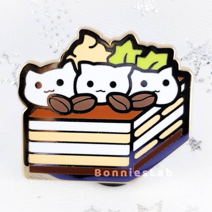 Bonnies Lab - Wholesale Lapel Pin/Button - Tiramisu Enamel Pin0