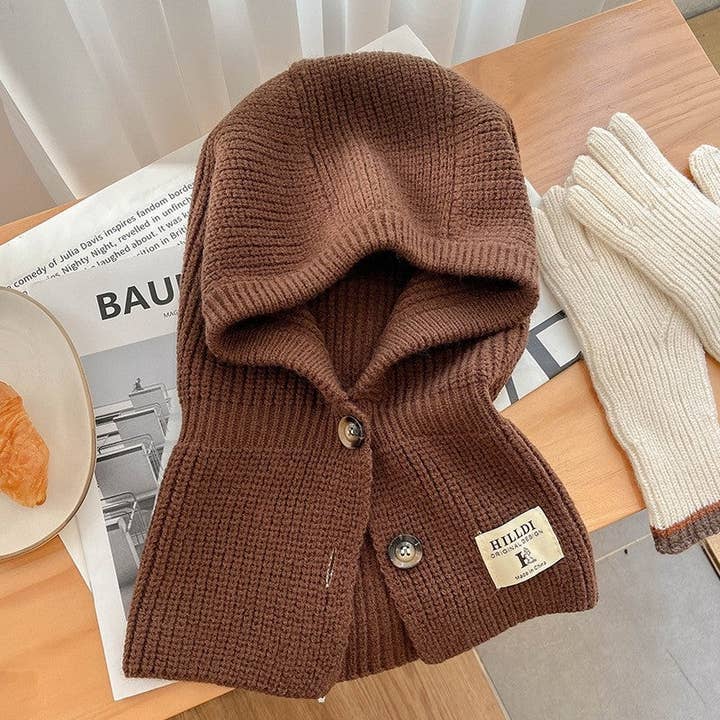 MoodGold - Wholesale Neck Gaiter/Snood - Women's - Chunky Knit Solid Color Neck Warmer