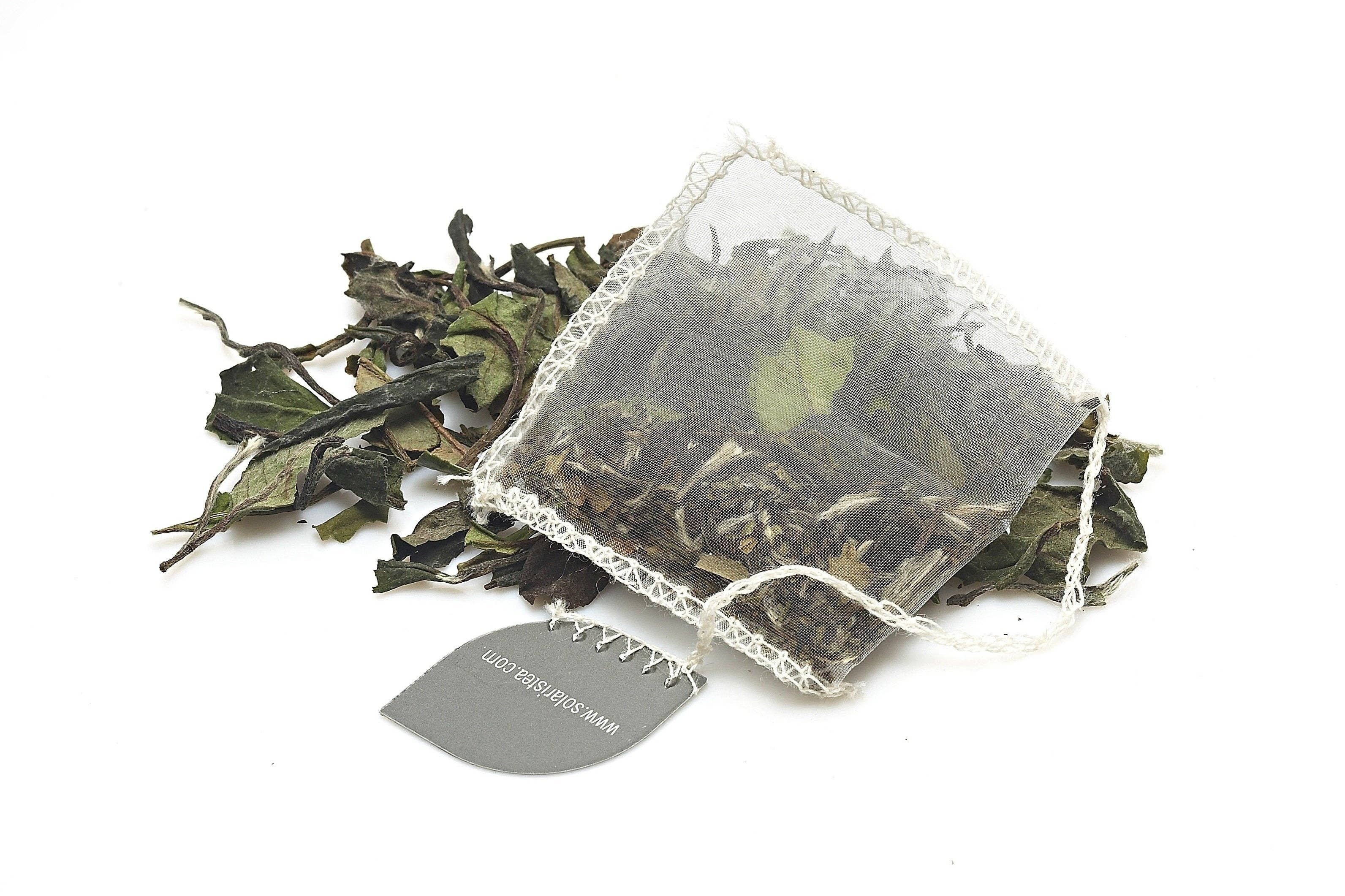 Solaris Tea / Good Earth Goods e.K. - Wholesale Tea Bags - Organic white tea (Pai Mu Tan) 40x1.5g biodegradable, g1