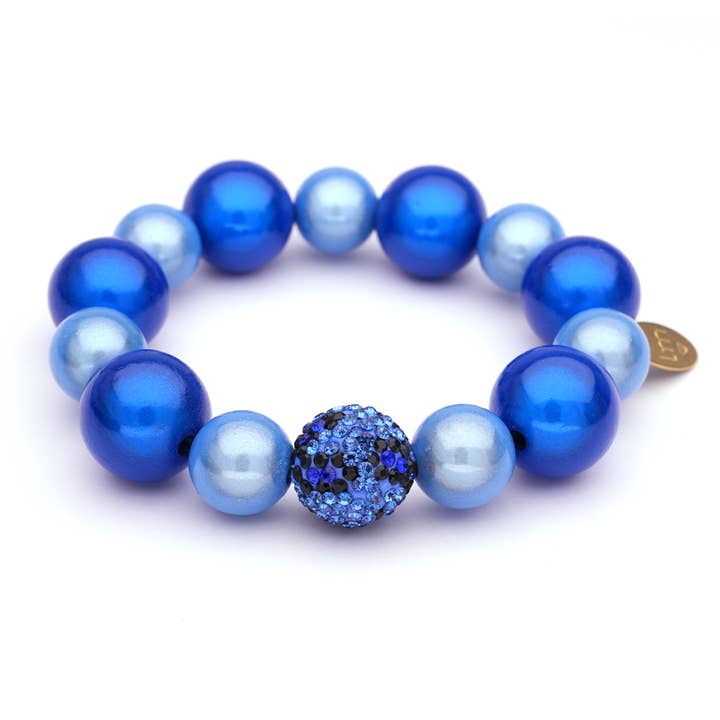 LM bracelet Galaxy Pearl - cobalt-leop+light blue-18-14-16mm for wholesale by LOT83
