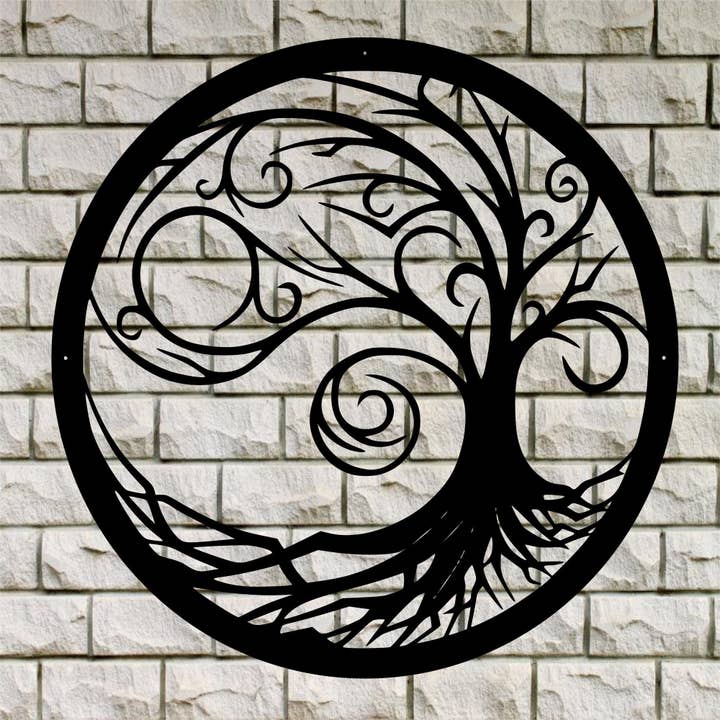 Tree of Life Monogram VII for wholesale by Sea Biscuit Metal Designs