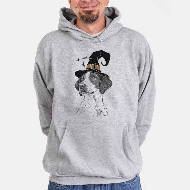 Heather Grey Witch Payton the Mixed Breed - Unisex Hooded Sweatshirt for wholesale on Faire2