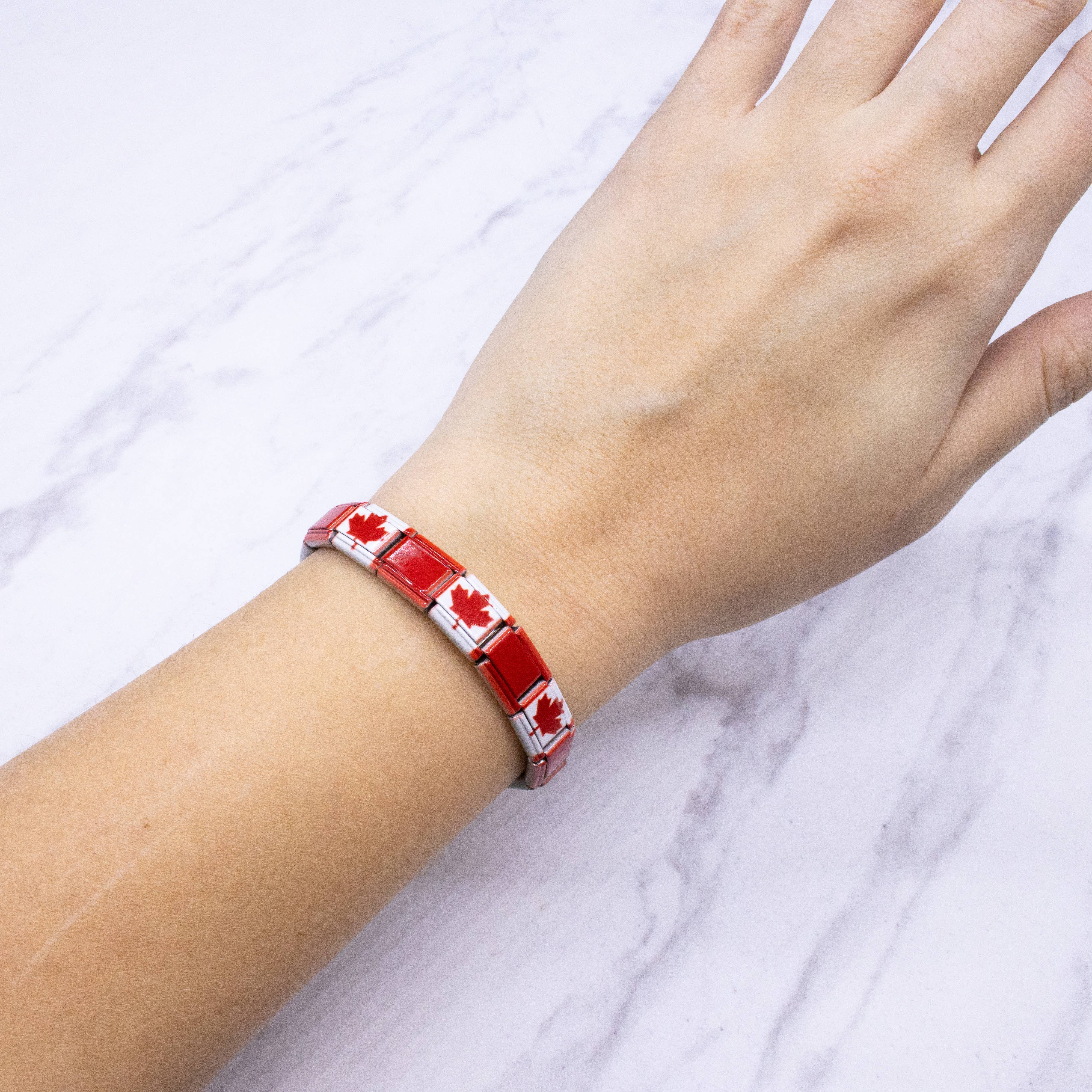 Natalia - Wholesale Charm/Dangle Bracelet - Italian Charm Bracelet Flags - Link Jewelry23