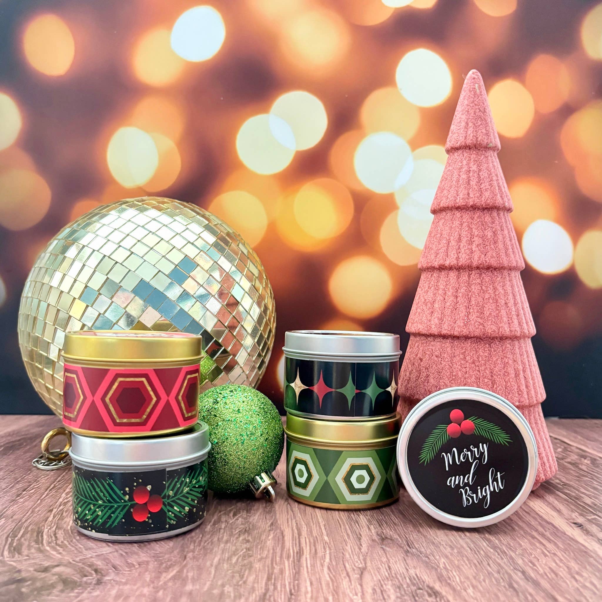 Mod Lounge Paper Company – Großhandel Reisekerzen – Mistletoe Merry and Bright Urlaubs-Reisekerze2