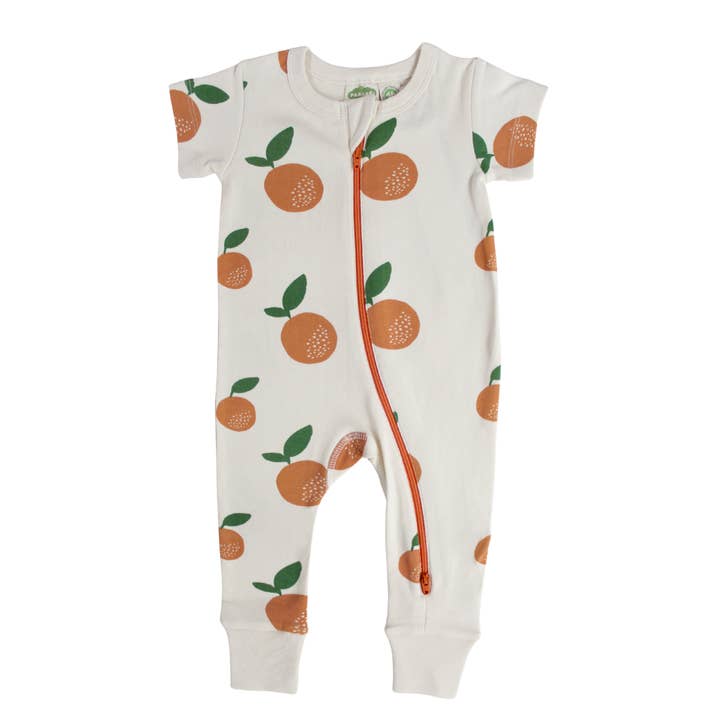 Parade Organics - Wholesale Jumpsuit - Baby - Signature Print '2-Way' Zip Romper - Short Sleeve16