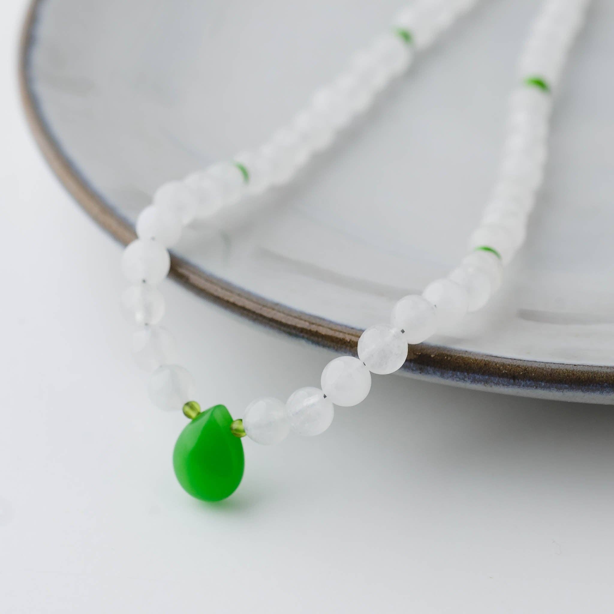 LoveGem Studio LLC - Wholesale Beaded/Pearl Necklace - Handmade Green Jade & Turquoise Necklace – Abundance and Protection Gemstone Jewelry by LoveGem Studio3