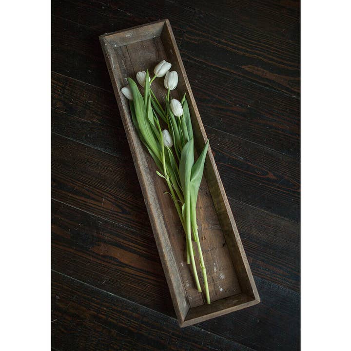 Vagabond Vintage - Wholesale Decorative Tray - Old Wood Long Tray0