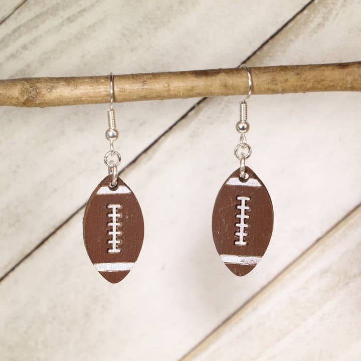 Boucles d'oreilles en bois pour la vente par Cates Concepts