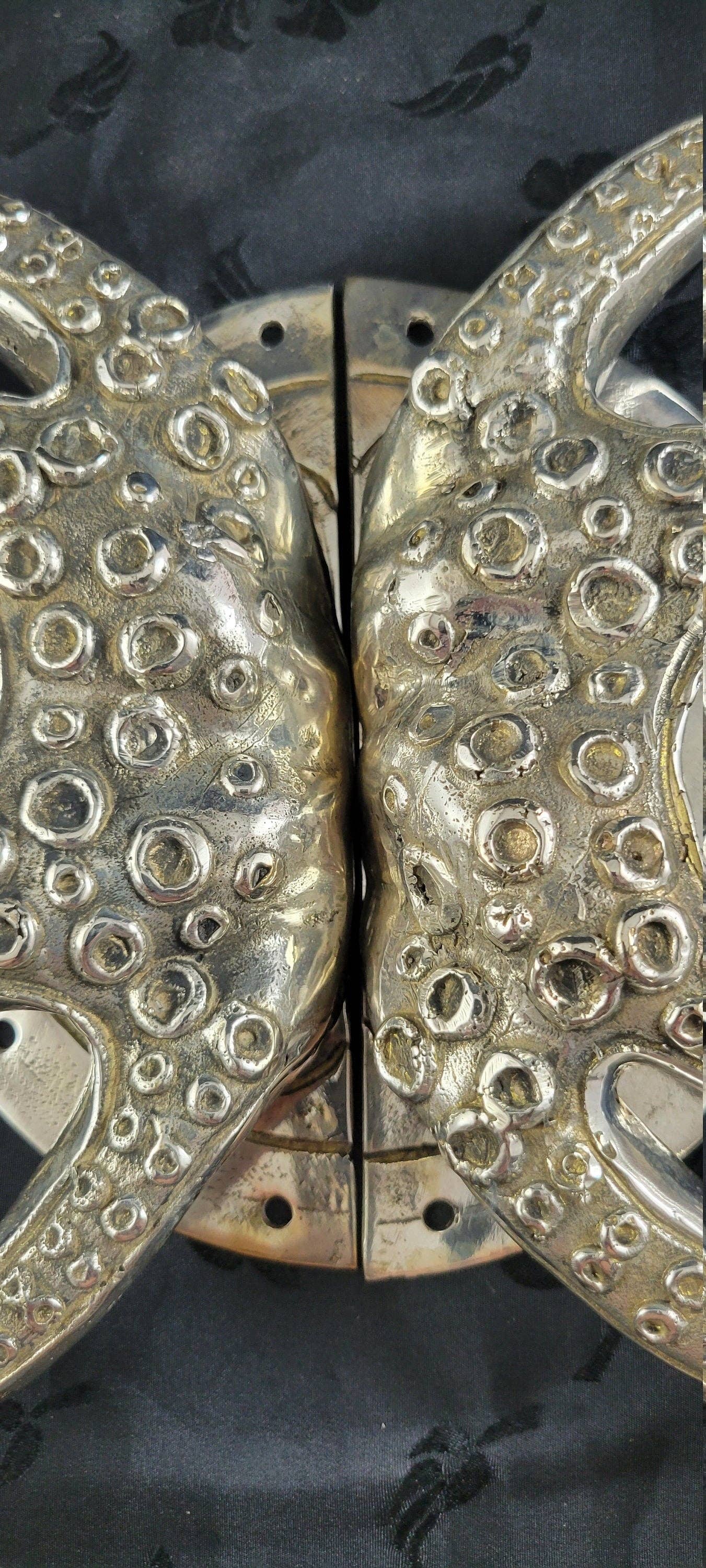 Ubud Glass – wholesale Knob/pull – Brass Octopus Door Handle – Solid Brass Entry Door Pull (Left or Right)8