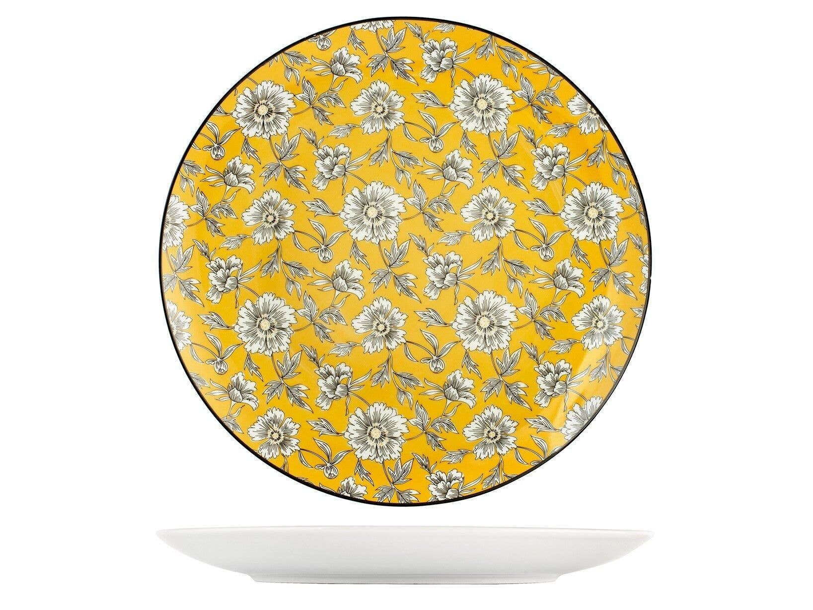 H&H - Wholesale Dinner Plate - Decorated Porcelain Coupe-Shaped Plate 27 cm1