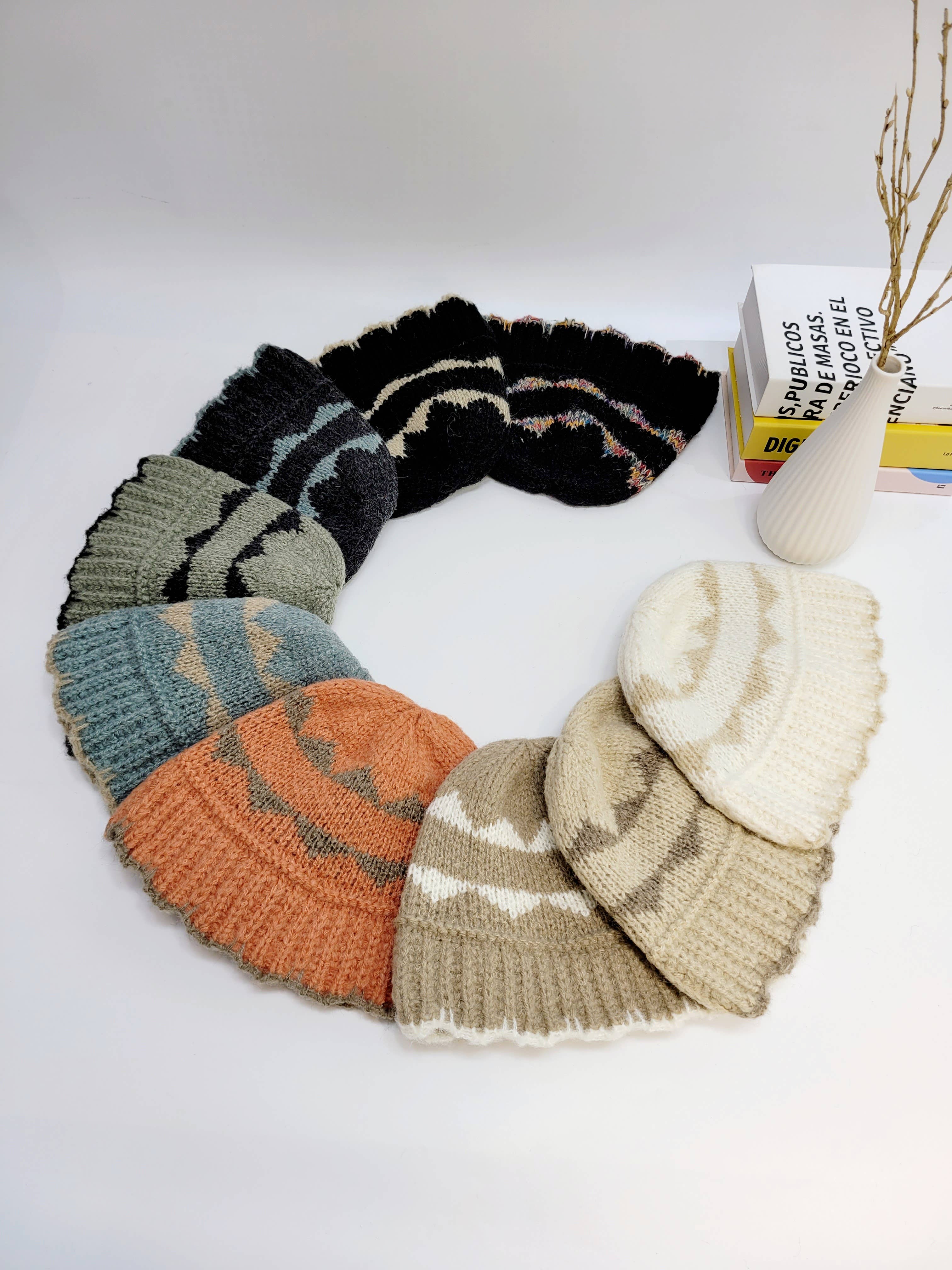 Comfortarians – Engroshandel Bucket hat - Dame – Alpaca strikket spandhue, Premium blød og varm vinterhue9