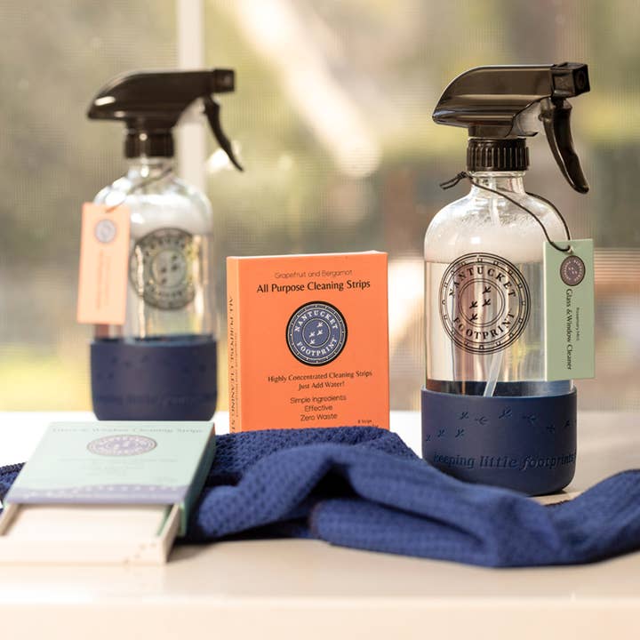 Nantucket Spider - Wholesale Spray Bottle - Reusable 16 oz Glass Spray Bottle (Empty) with Silicone Base
