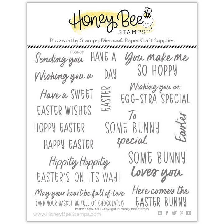 Hoppy Easter - 6x6 Photopolymer Stamp Set for wholesale by Honey Bee Stamps