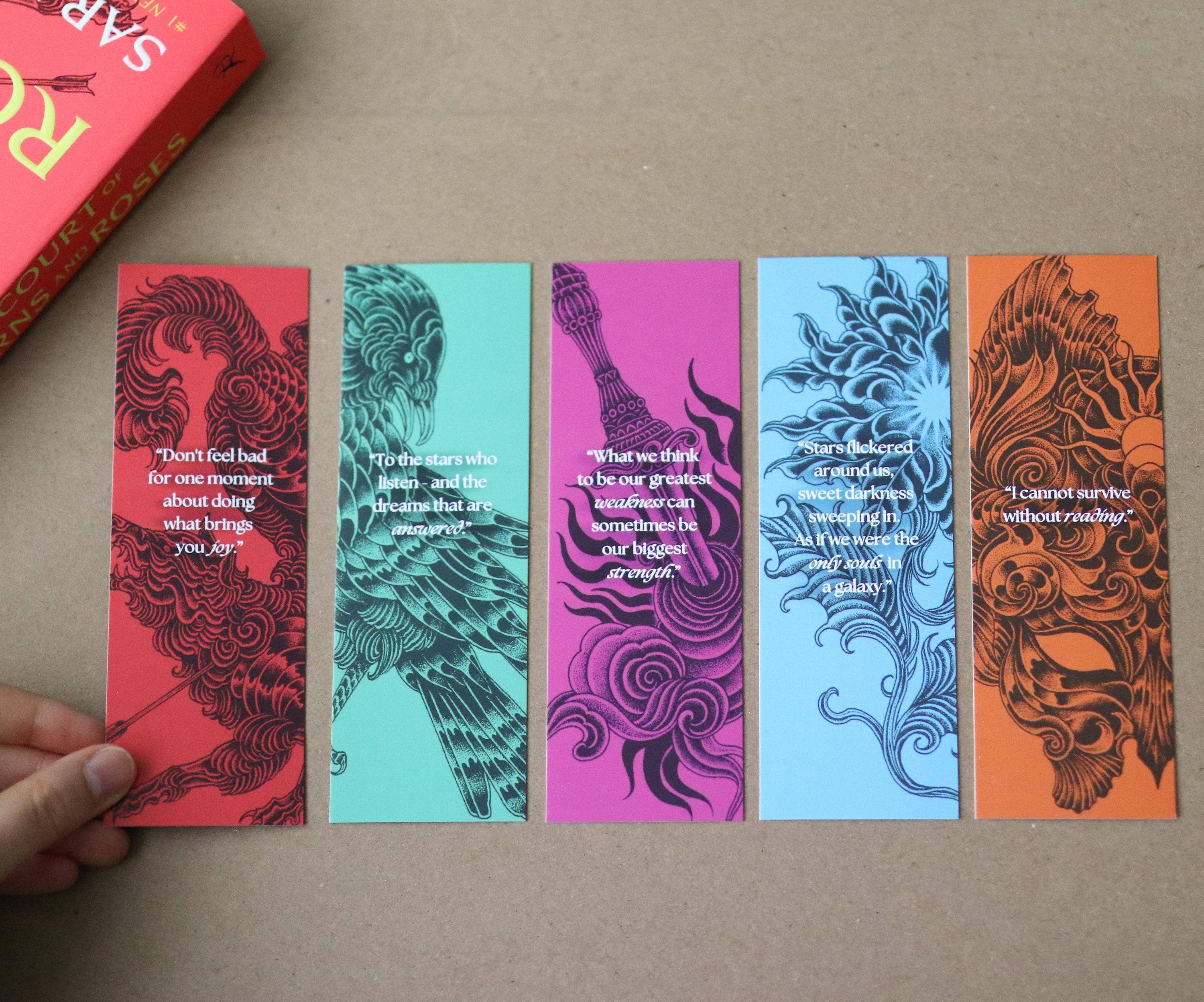 The Sticker Shop - Wholesale Bookmark - ACOTAR Inspired Bookmarks (set of 5)4