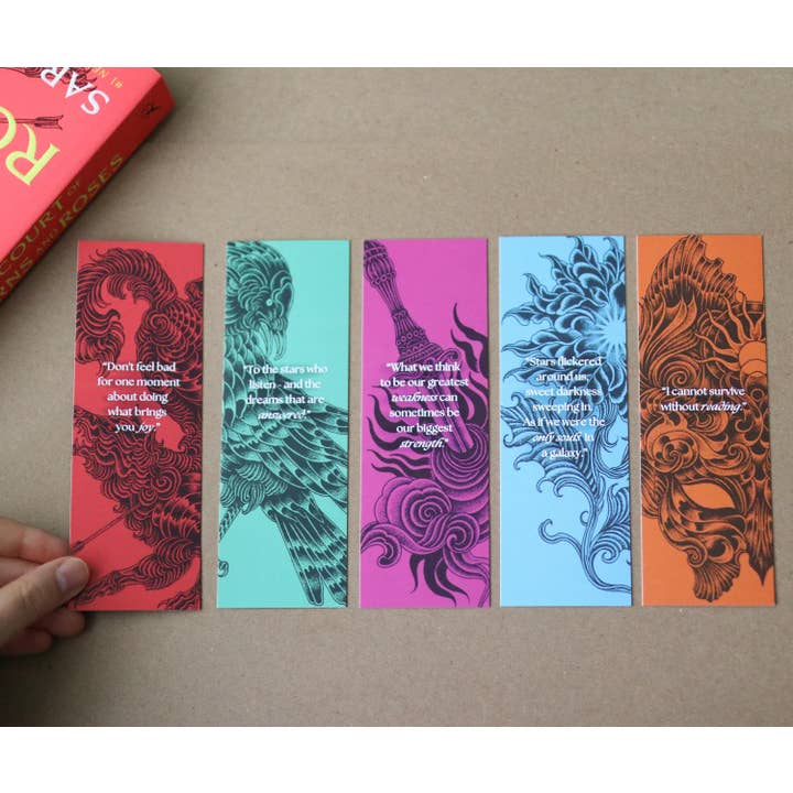 The Sticker Shop - Wholesale Bookmark - ACOTAR Inspired Bookmarks (set of 5)4