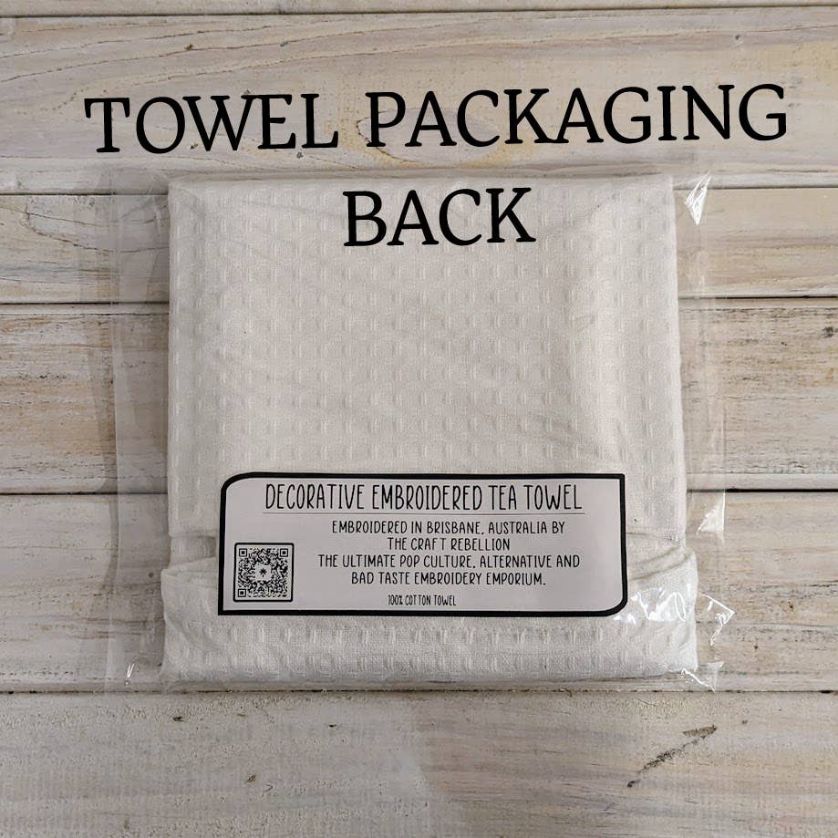 The Craft Rebellion - Wholesale Tea towel - BLT Schematic Embroidered Tea Towel1