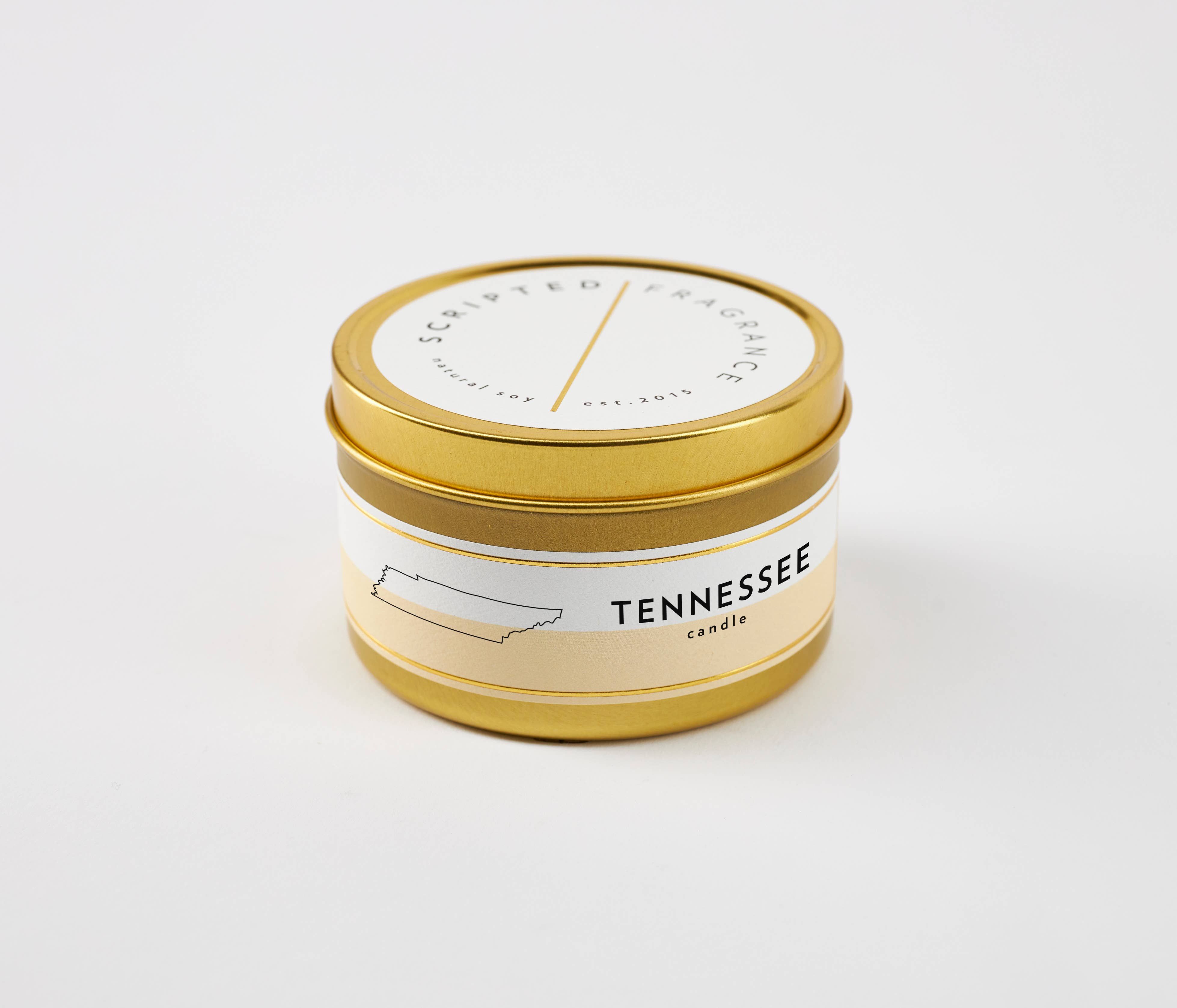 Scripted Fragrance - Wholesale Jar/Filled Candle - Tennessee State Soy Candle1