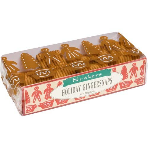Sweetish- Swedish Candy Wholesale - Wholesale Cookie - Nyakers Original Gingersnaps Holiday Shapes 13.05oz