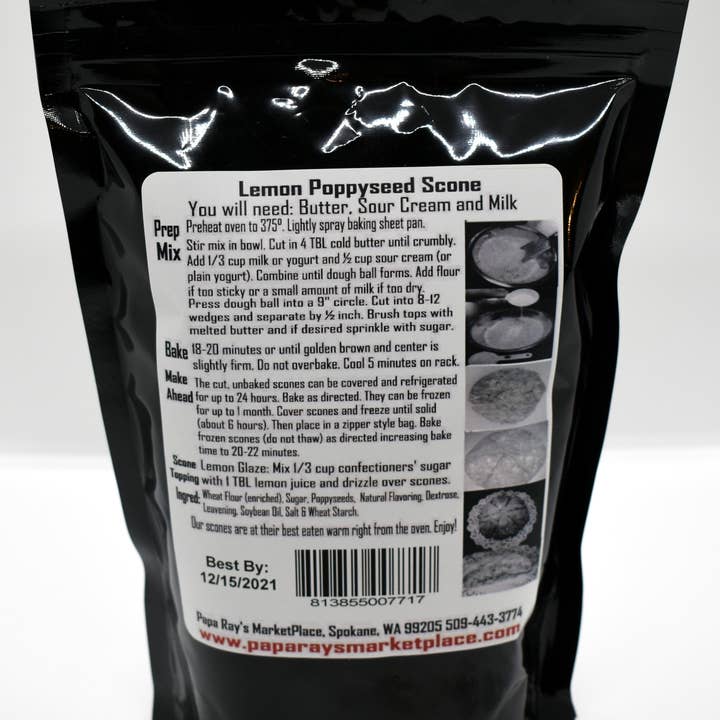 Papa Ray's Marketplace - Vendita all'ingrosso Preparati per pane - Miscela di focaccine al limone e semi1