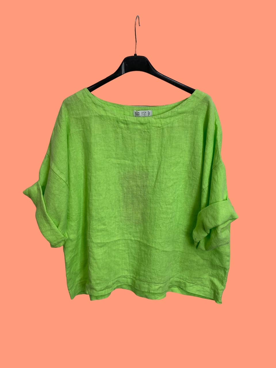 la maison des fibres naturelles - Wholesale Blouse - Women's - Round neck linen top 659005 100% linen56