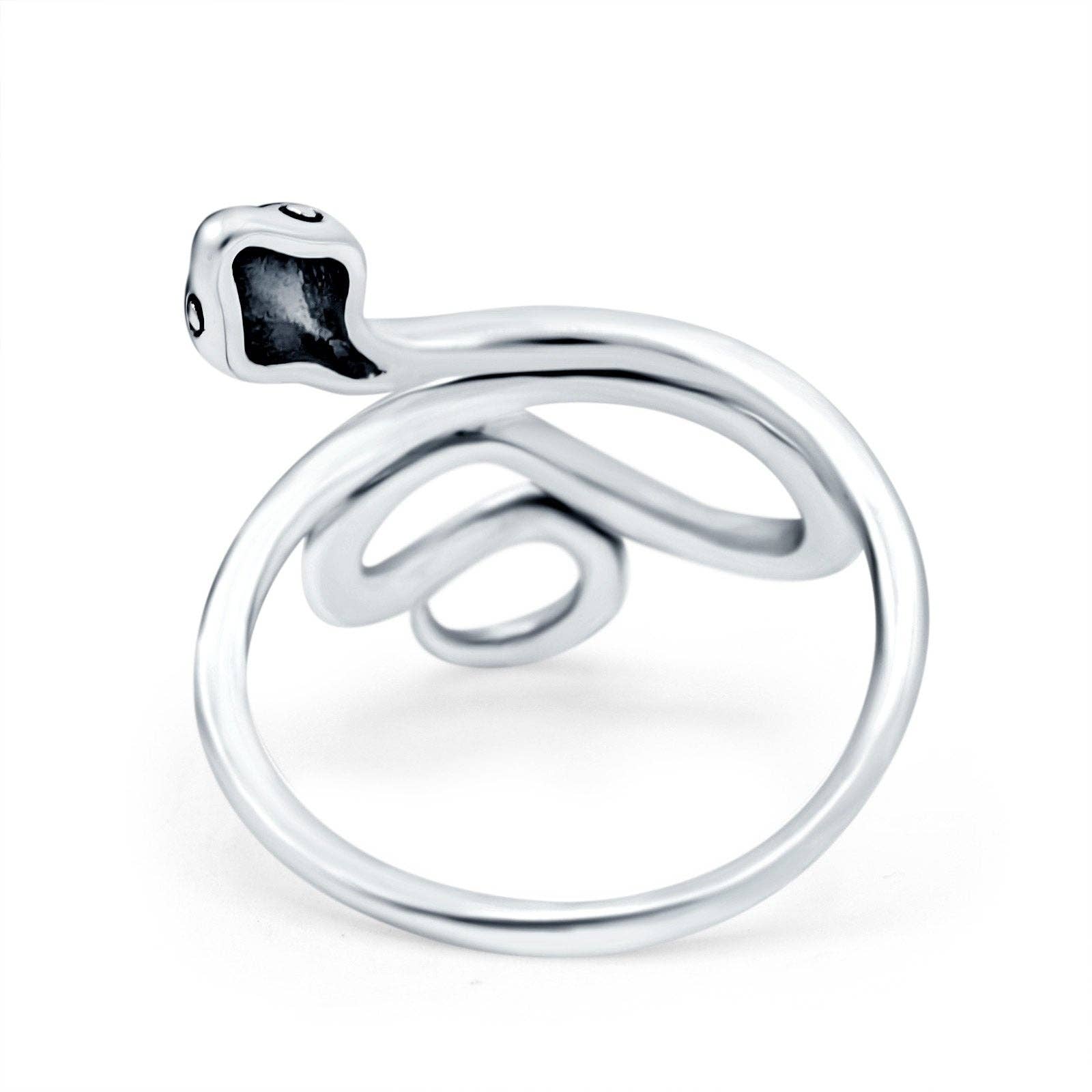 Argent Sterling Bague Serpent Oxydée pour Pouce (23mm) en vente sur Faire1