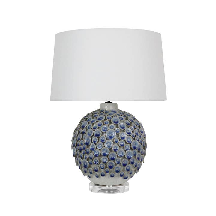 Lampe en céramique Flor Azul L436 pour la vente par Continental Home