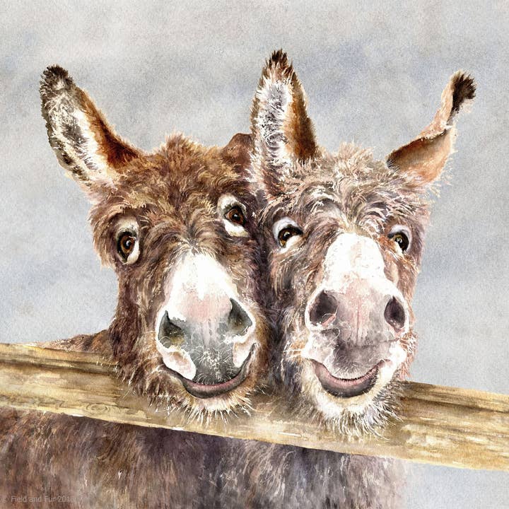 Glass cutting board, Stan & Ollie, Donkeys for wholesale by Field and Fur Gifts