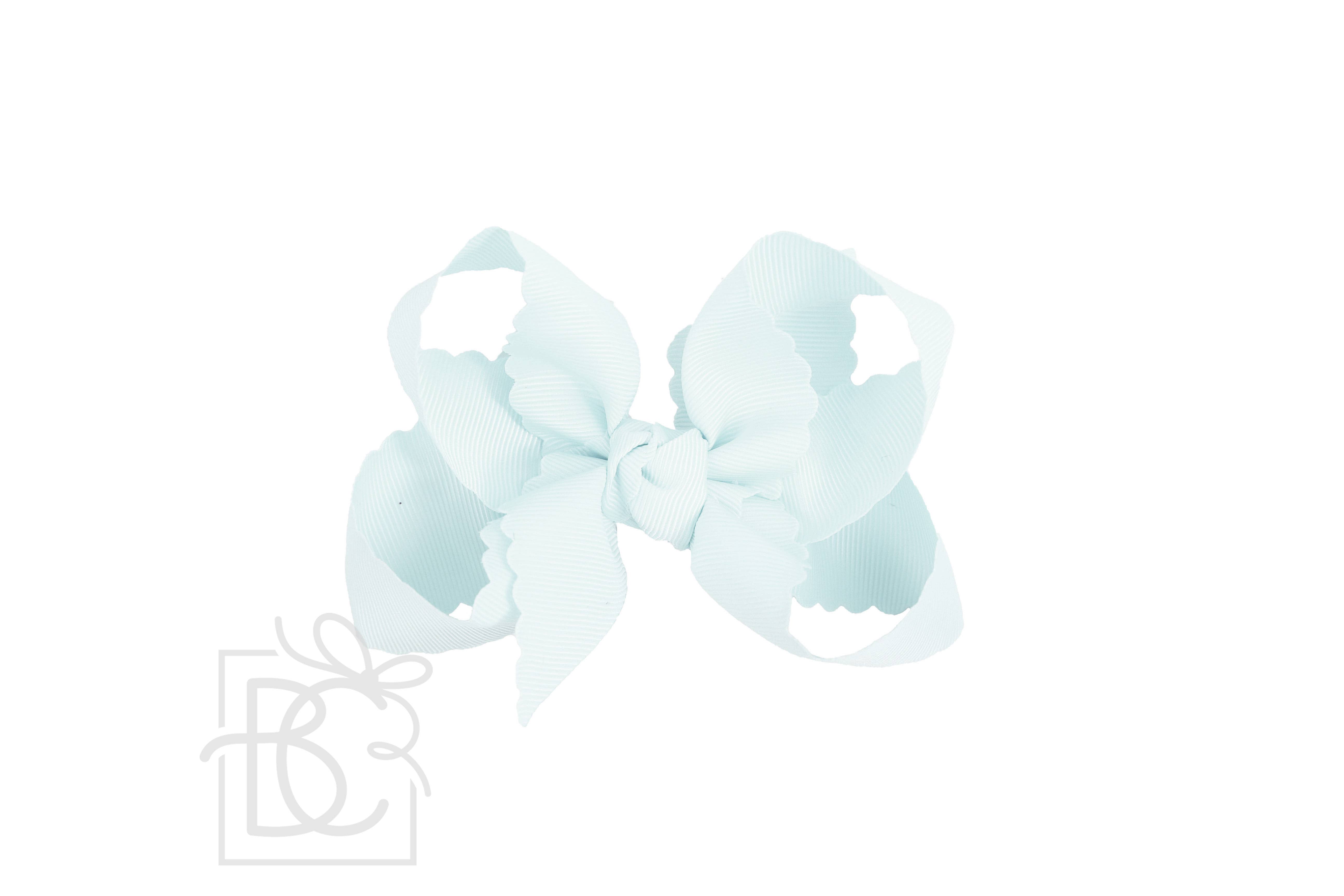 Beyond Creations, LLC – wholesale Hair bow – Kids – SCALLOPED EDGE BOW21