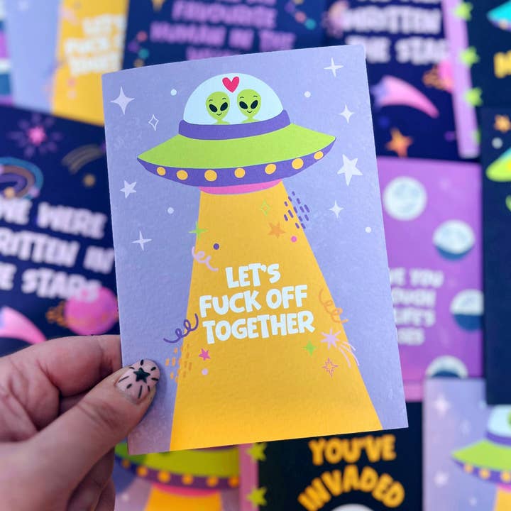 Låt oss dra härifrån tillsammans-kort för wholesale av Xoxo Designs by Ruth