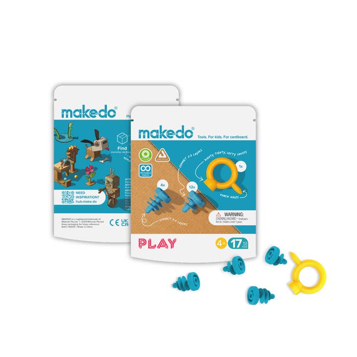 Makedo Australia - Wholesale DIY craft kit – Child - PLAY KIT w/ CDU | Makedo Cardboard Construction Mini Kit