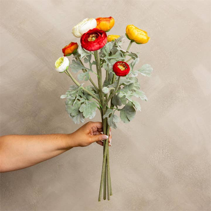 Caule - Ranunculus (Pk/12 Ast) por atacado de Audrey's Home & Gift