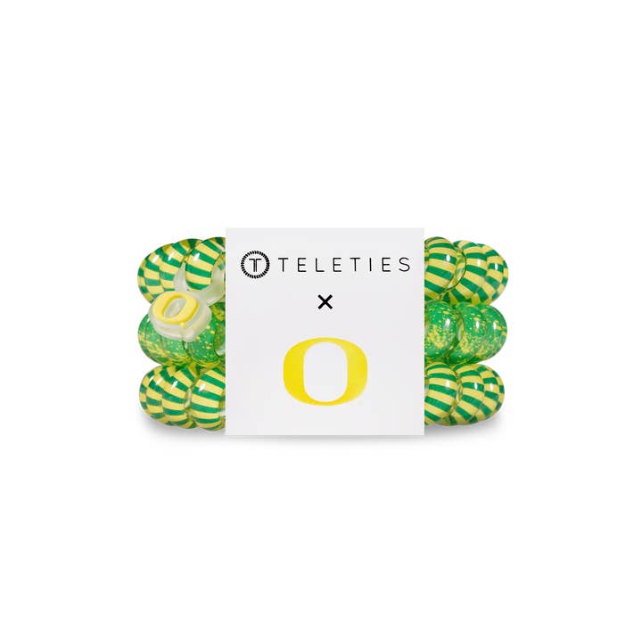 TELETIES - Vendita all'ingrosso Elastico per capelli - Bobine per capelli a spirale | Grande | Univ. of Oregon Hair Ties