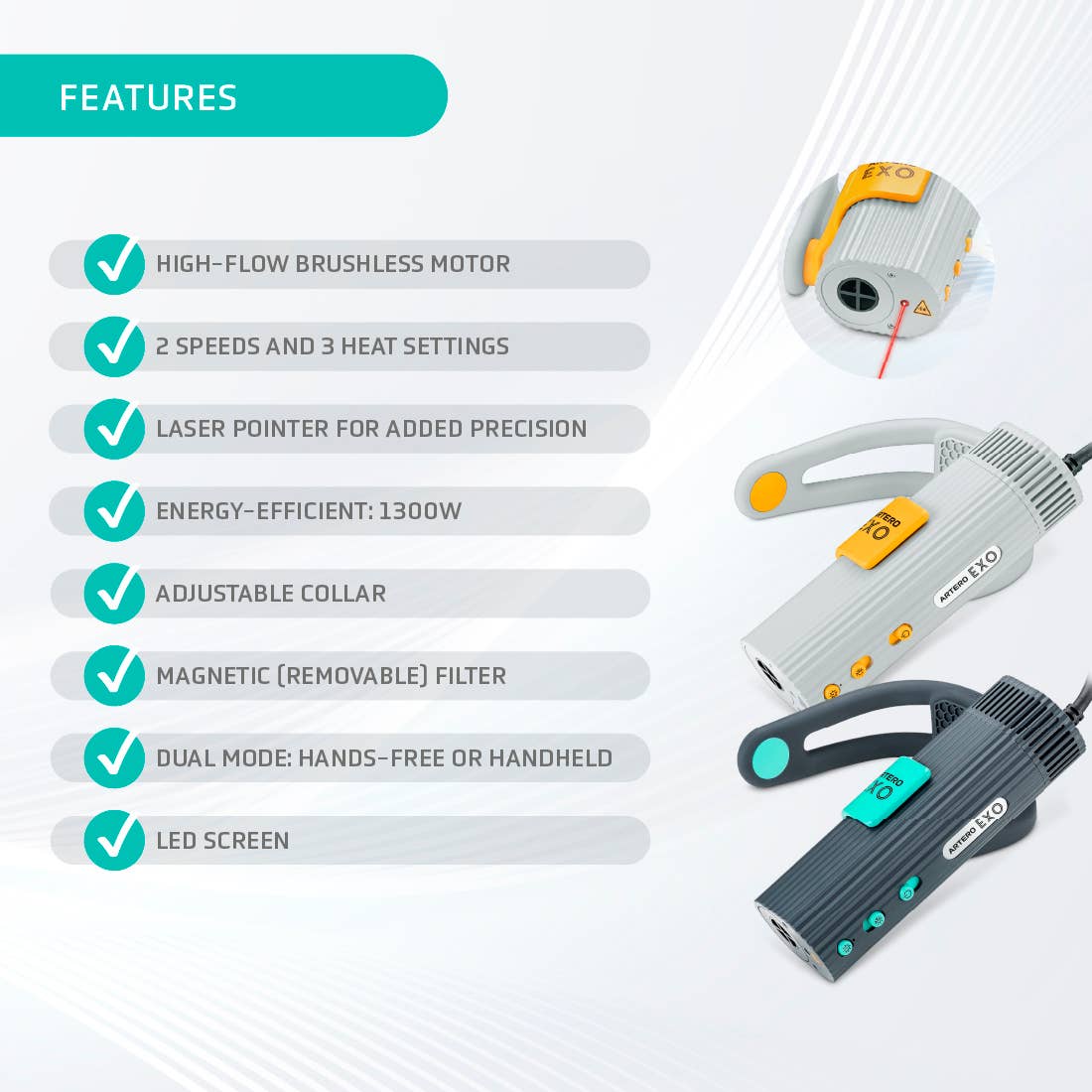 ARTERO UK LTD – wholesale Hair dryer – Artero Exo HairDryer Anthracite UK Plug2