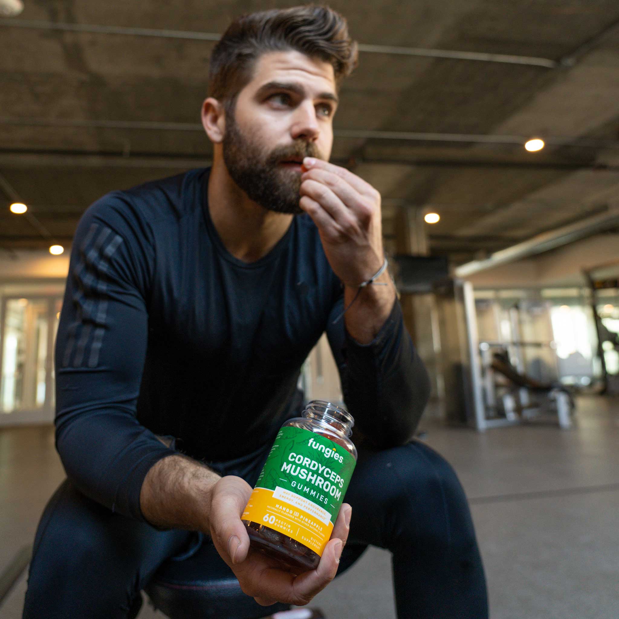 Fungies Mushroom Gummies – Großhandel Nahrungsergänzungsmittel/Vitamin zum Einnehmen – Fungies Cordyceps Pilz Energieriegel mit Mango und Ananas2