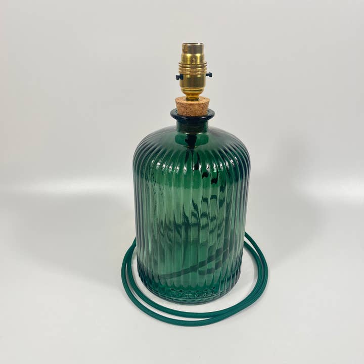 Jarapa - Wholesale Accent/Desk Lamp - Recycled Glass 29cm Apothecary Lamp6