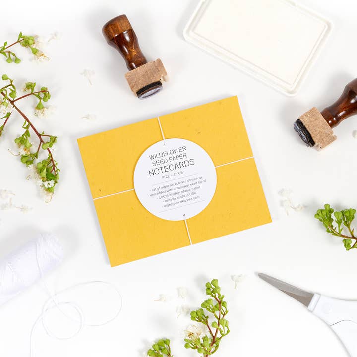 Biglietti di Semi di Fiori Selvatici - Giallo Senape per la vendita all'ingrosso da parte di Studio 82°