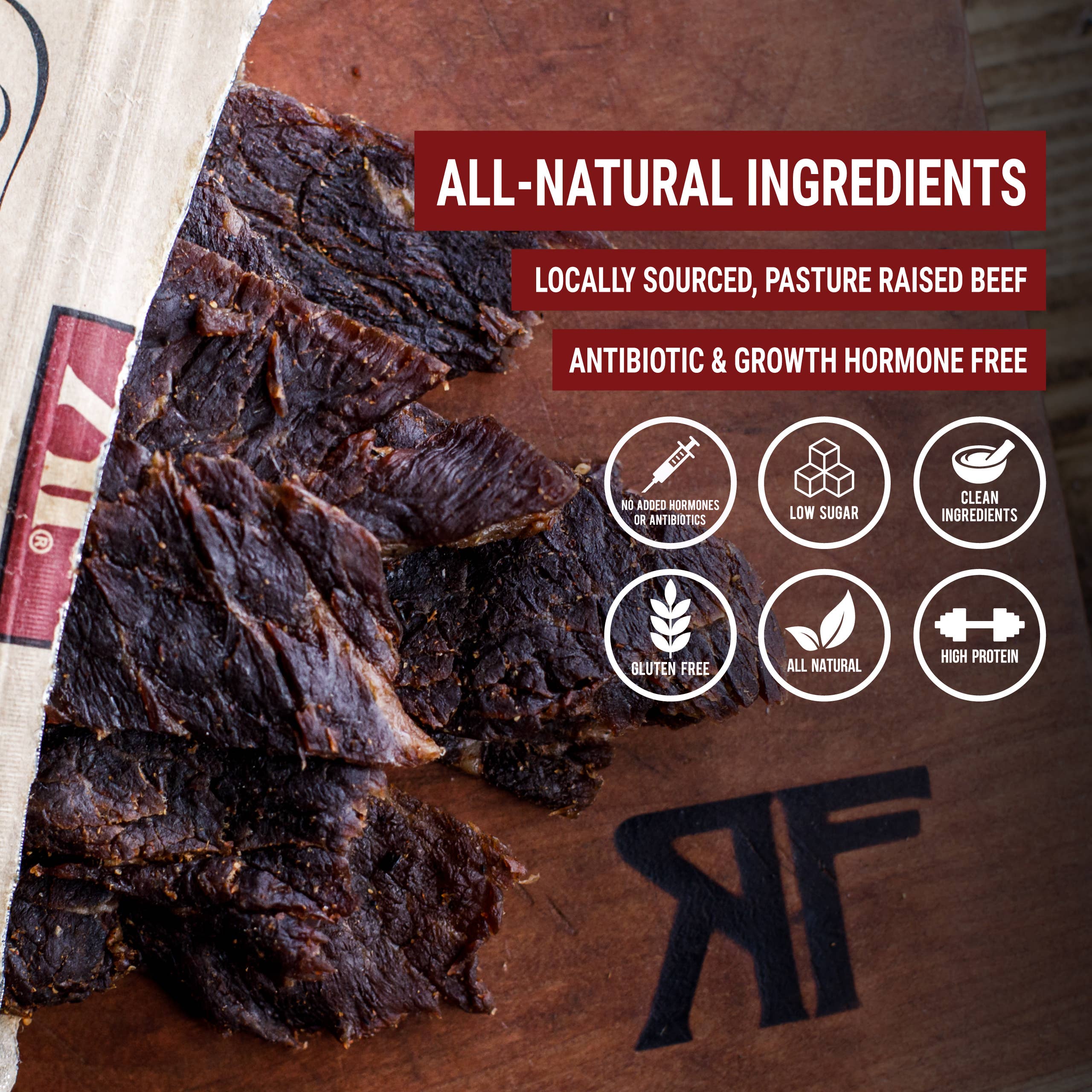 Righteous Felon Craft Jerky - Wholesale Jerky - OG Hickory Beef Jerky 2oz5
