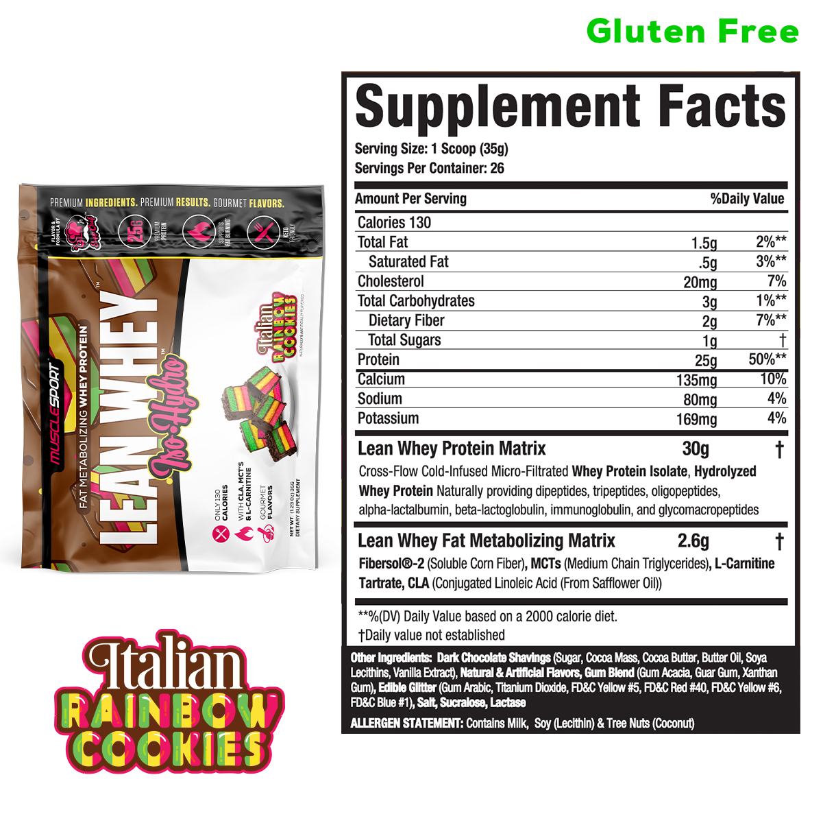 MuscleSport - Wholesale Protein/superfood powder - Lean Whey® Single Serve Packets16